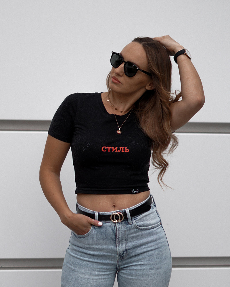 STIL BASIC CROP TOP T-SHIRT